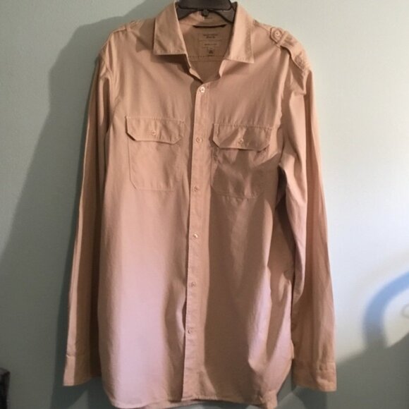 Banana Republic Classic Fit Beige Shirt - Picture 1 of 8